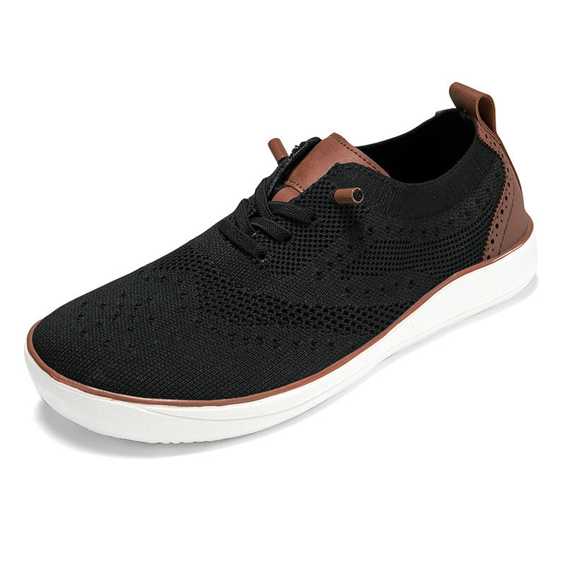 Widened And Fattened Big Wide Last Big Foot Shoes Mesh Walking Shoes