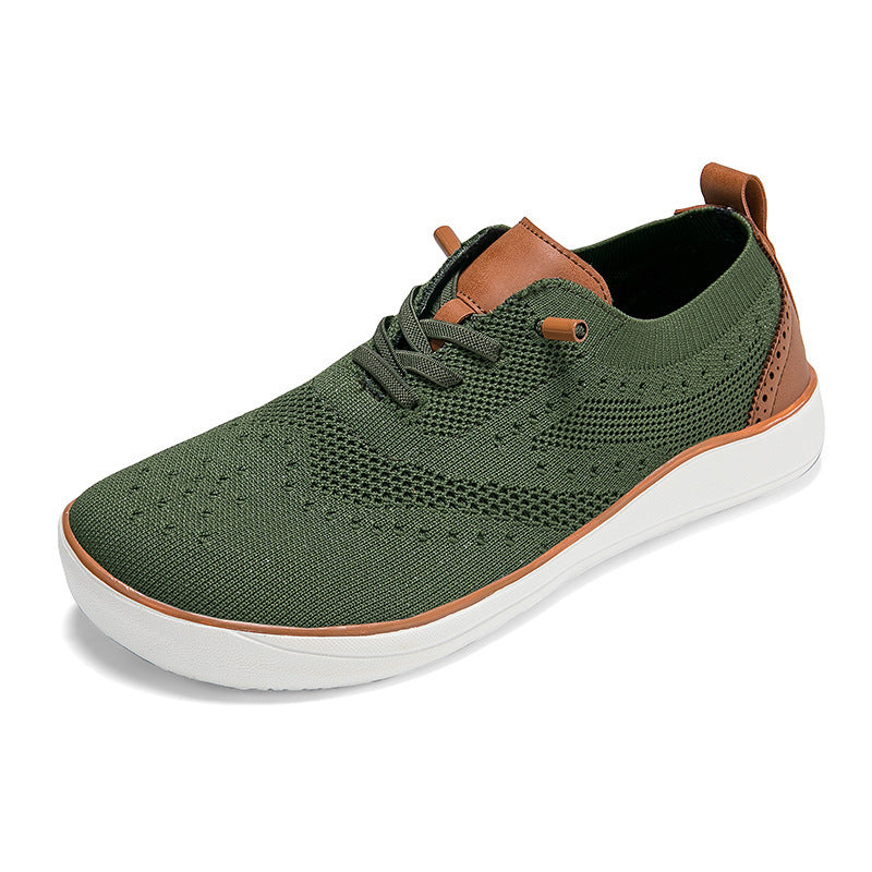 Widened And Fattened Big Wide Last Big Foot Shoes Mesh Walking Shoes