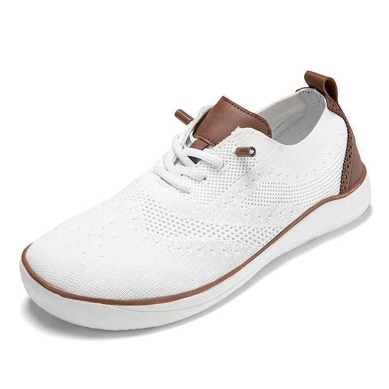 Widened And Fattened Big Wide Last Big Foot Shoes Mesh Walking Shoes