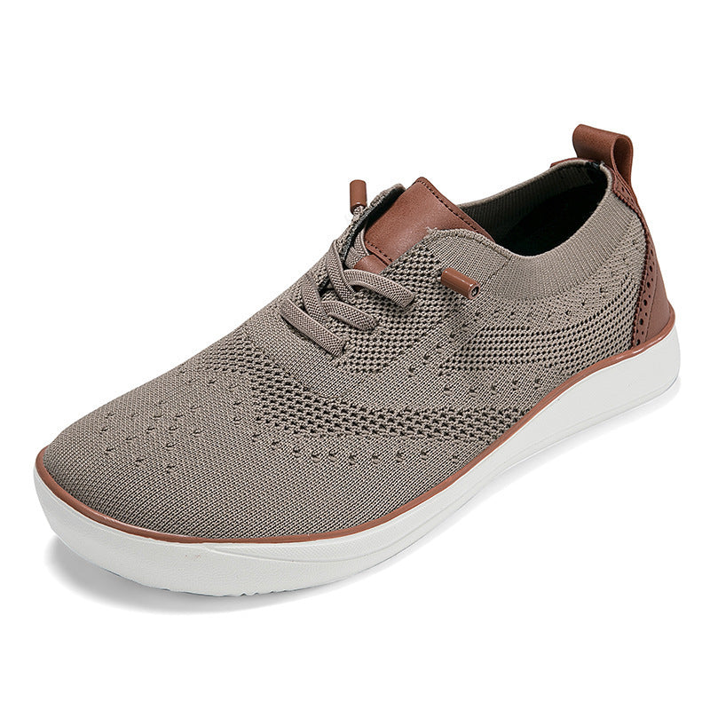 Widened And Fattened Big Wide Last Big Foot Shoes Mesh Walking Shoes