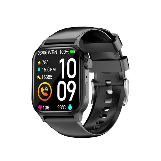 Smart Watch Men Women 1.85'' Square Screen Sports Waterproof - BT, Call, Heart Rate, Tracker and clock