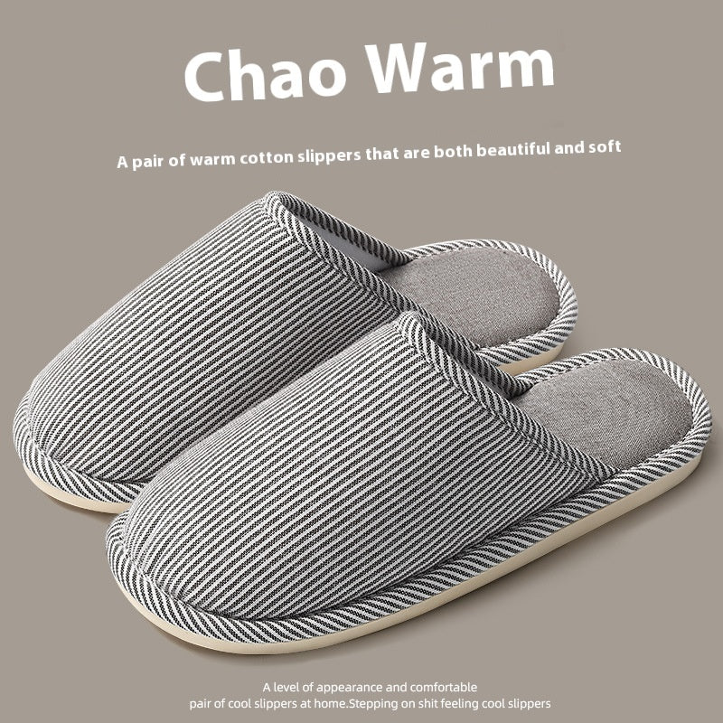 New Indoor Home Guest Home Couple Linen Slippers