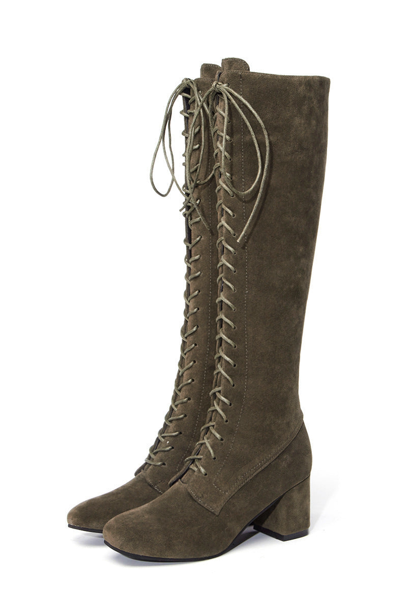 Fashion Ladies Thick Heels Ladies Boots 43