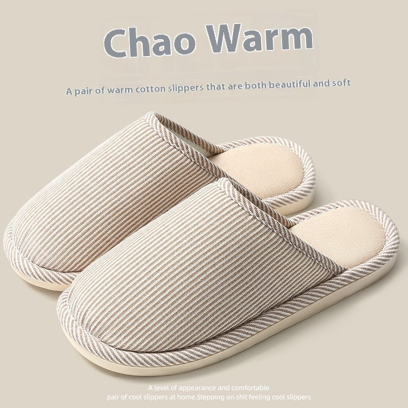 New Indoor Home Guest Home Couple Linen Slippers