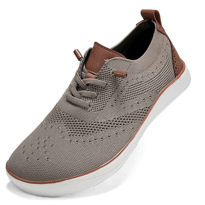 Widened And Fattened Big Wide Last Big Foot Shoes Mesh Walking Shoes