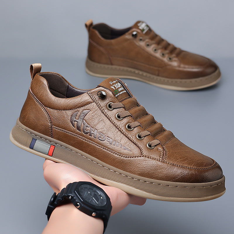 New Breathable All-matching Casual Men's Leather Shoes
