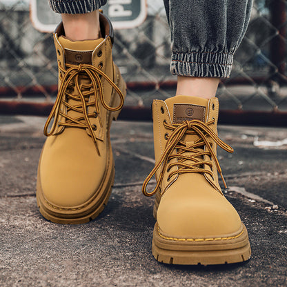 Men's Wear-resistant Martin Boots For Building Work