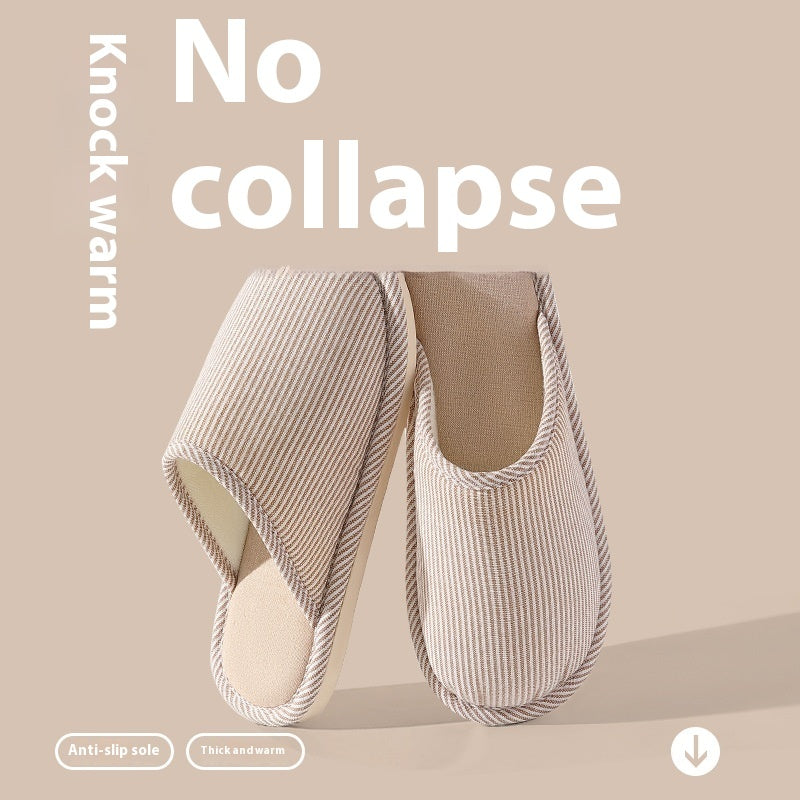 New Indoor Home Guest Home Couple Linen Slippers