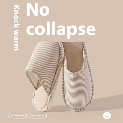 New Indoor Home Guest Home Couple Linen Slippers