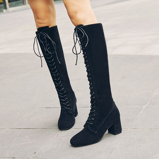 Fashion Ladies Thick Heels Ladies Boots 43