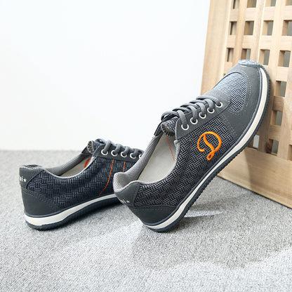 Spring And Autumn Cotton Linen Canvas Outdoor Casual Walking Running Men's Shoes