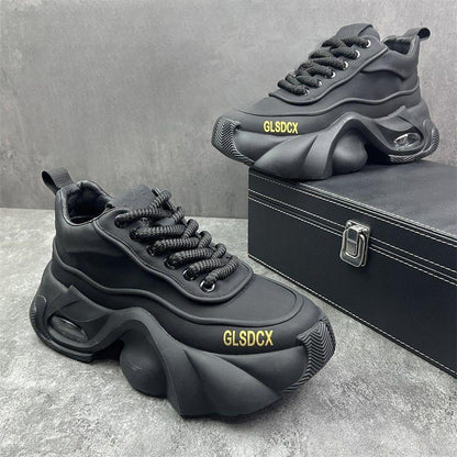 Leather Surface Trend Sports Leisure Platform Men's Shoes