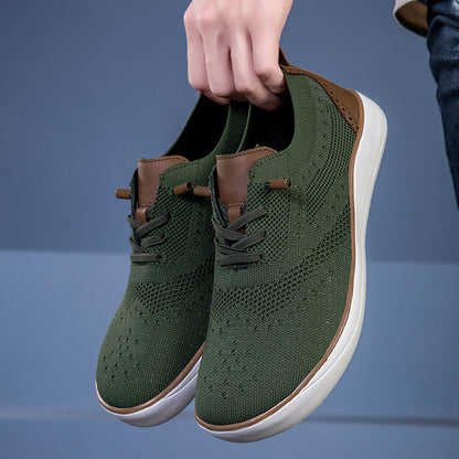 Widened And Fattened Big Wide Last Big Foot Shoes Mesh Walking Shoes